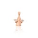 Lasten hopeariipus zirkoneilla ”Little Angel”