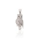 Sterling Silver Cubic Zirconia Pendant “Owl III”