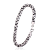 Italian 925 Sterling Silver Chain Bracelet “Bismarck III”