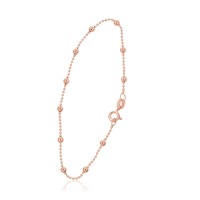 Italian 925 Sterling Silver Chain Bracelet “Beads IV”