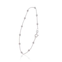 Itališka sidabrinė grandinėlės apyrankė „Beads V“