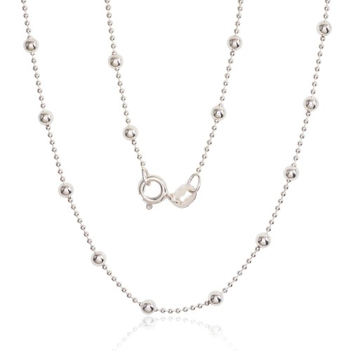 Itališka sidabrinė grandinėlė „Beads“