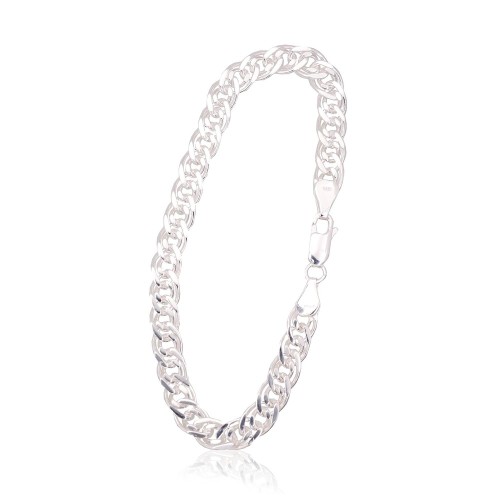 Italian 925 Sterling Silver Chain Bracelet “Mona Lisa XII”
