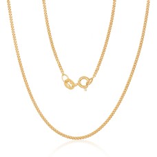 Itāļu sudraba ķēdīte "Cartier V" no 925. sudraba ar dzeltenā zelta pārklājumu