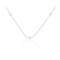 Серебряное колье 925 пробы «Бусины II»