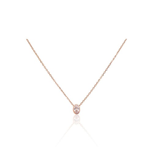 Sterling Silver Cubic Zirconia Necklace “Path of Light IV”