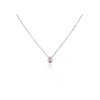 Sudraba kaklarota “Gaismas Ceļš II” ar cirkoniem