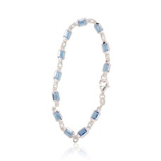 Sterling Silver Cubic Zirconia Bracelet “Vitrage II”