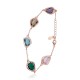 Sterling Silver Cubic Zirconia Bracelet “Rainbow Drops III”
