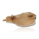 Sidabrinė sagė su granatais „Golden Pear“