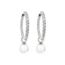 Sidabriniai auskarai „Galos XVII“ su Swarovski® kristalais