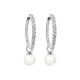 Sidabriniai auskarai „Galos XVII“ su Swarovski® kristalais