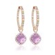 Sidabriniai auskarai „Rainbow II (Paradise Purple Lux)“ su Swarovski® kristalais