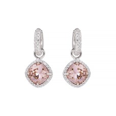 Sidabriniai auskarai „Dazzling Brilliance III (Vintage Rose)“ su Swarovski® kristalais