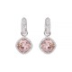 Sidabriniai auskarai „Dazzling Brilliance III (Vintage Rose)“ su Swarovski® kristalais