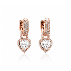 Sidabriniai auskarai „Juliette II“ su Swarovski® kristalais