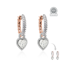 Sidabriniai auskarai „Juliette III“ su Swarovski® kristalais