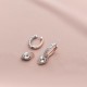 Sidabriniai auskarai „Juliet“ su Swarovski® kristalais