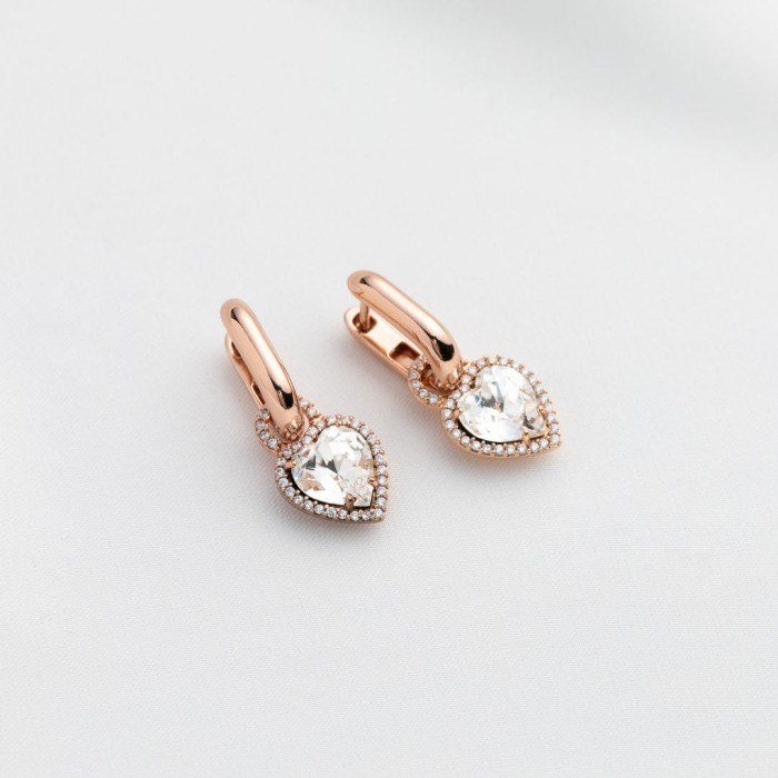 925 Sterling Silver Earrings “Juliette II” created with Crystals by Swarovski®