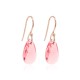Sidabriniai auskarai „Baroque VII (Rose Peach)“ su Swarovski® kristalais