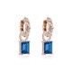 Sidabriniai auskarai „Renaissance (Ice Blue)“ su Swarovski® kristalais