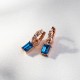 Sidabriniai auskarai „Renaissance (Ice Blue)“ su Swarovski® kristalais