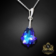 Sudraba kulons "Baroka IV (Heliotrope)" ar Swarovski™ kristāliem