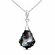 Sudraba kulons „Baroque IV (Silver Night)“ ar Swarovski® kristāliem