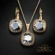 Komplekts "Vintāžš V (Light Chrome)" ar Swarovski™ kristāliem