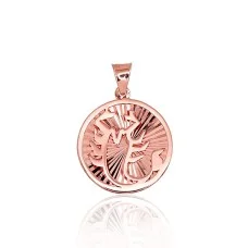 Zelta kulons - zodiaka zīme "Skorpions IV" no 585 proves sarkanā zelta