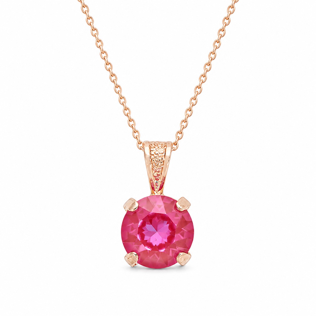 Pakabukas „Juno (Lotus Pink DeLite)“ su Swarovski® kristalais