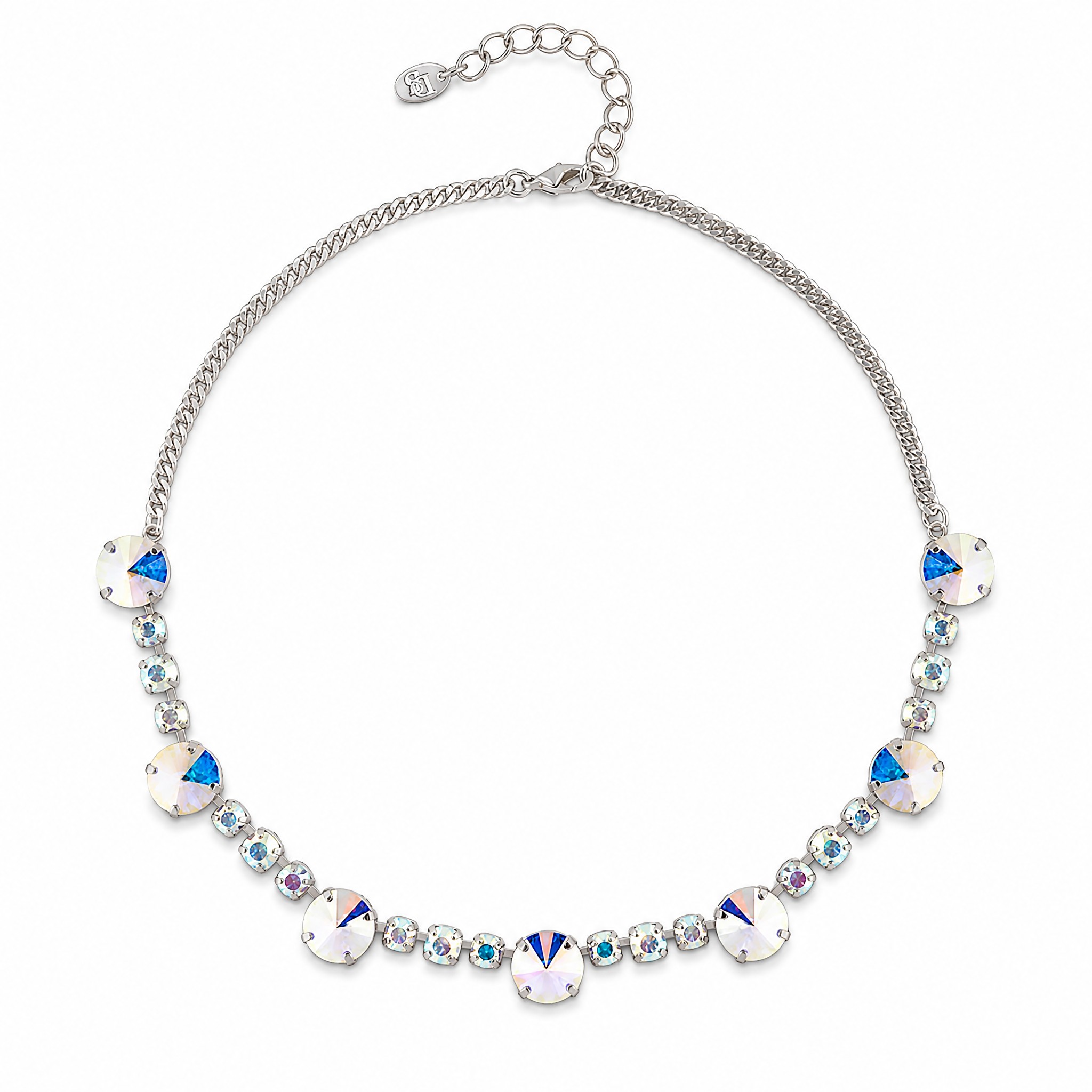 Vestuvinis vėrinys „Vortex II (Aurora Borealis)“ su Swarovski® kristalais