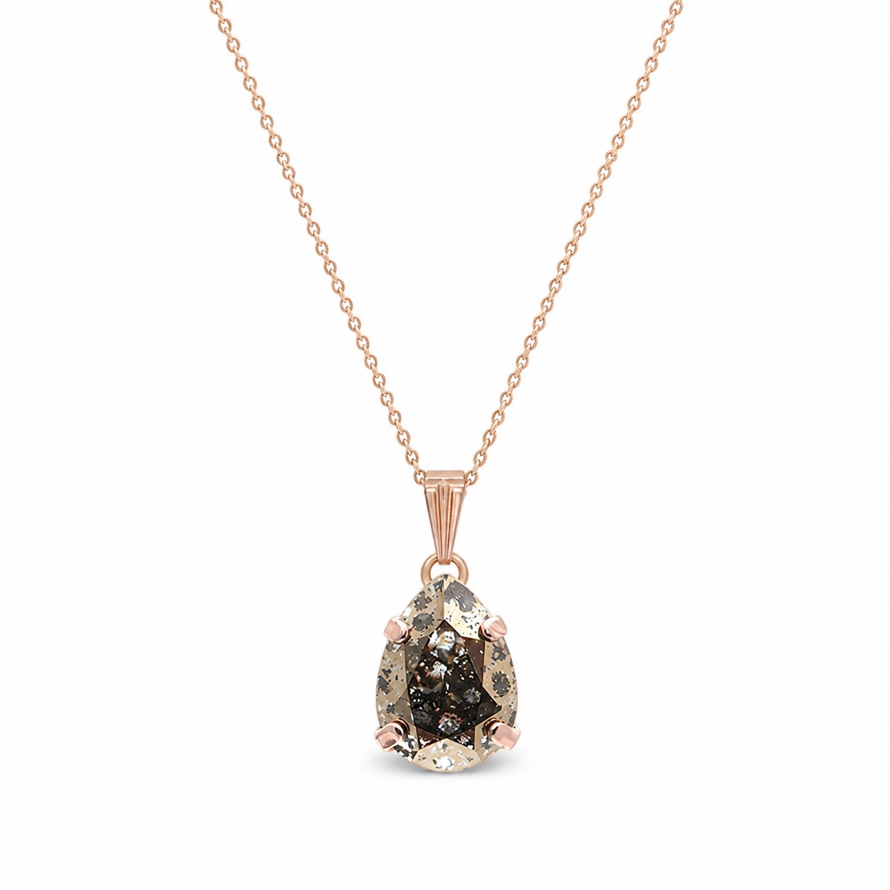 Pakabukas „Venus II (Gold Patina)“ su Swarovski® kristalais