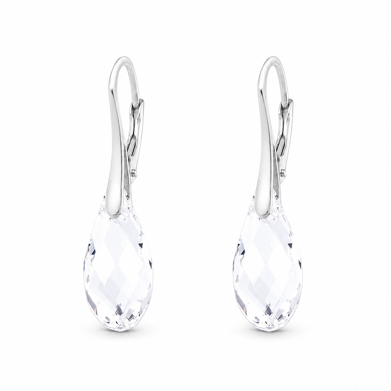 Sidabriniai auskarai „Enchanté“ su Swarovski® kristalais