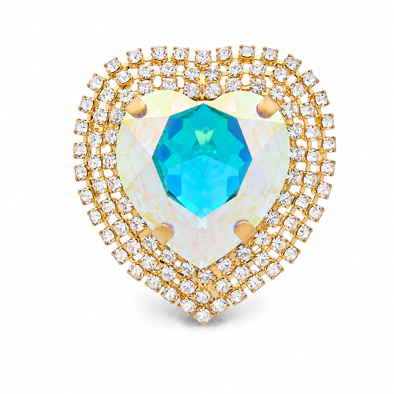 Segė moterims DiamondSky „Kristalo Širdis“ su Swarovski kristalais