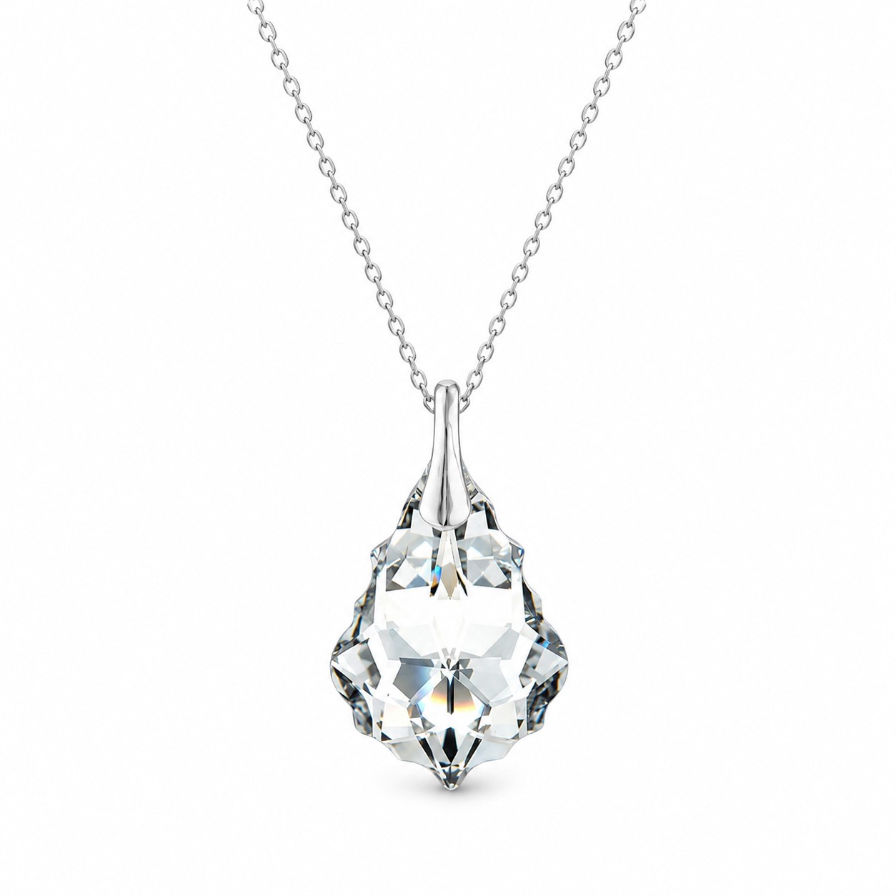 Sidabrinis pakabukas „Baroque V (Comet Argent Light)“ su Swarovski® kristalais