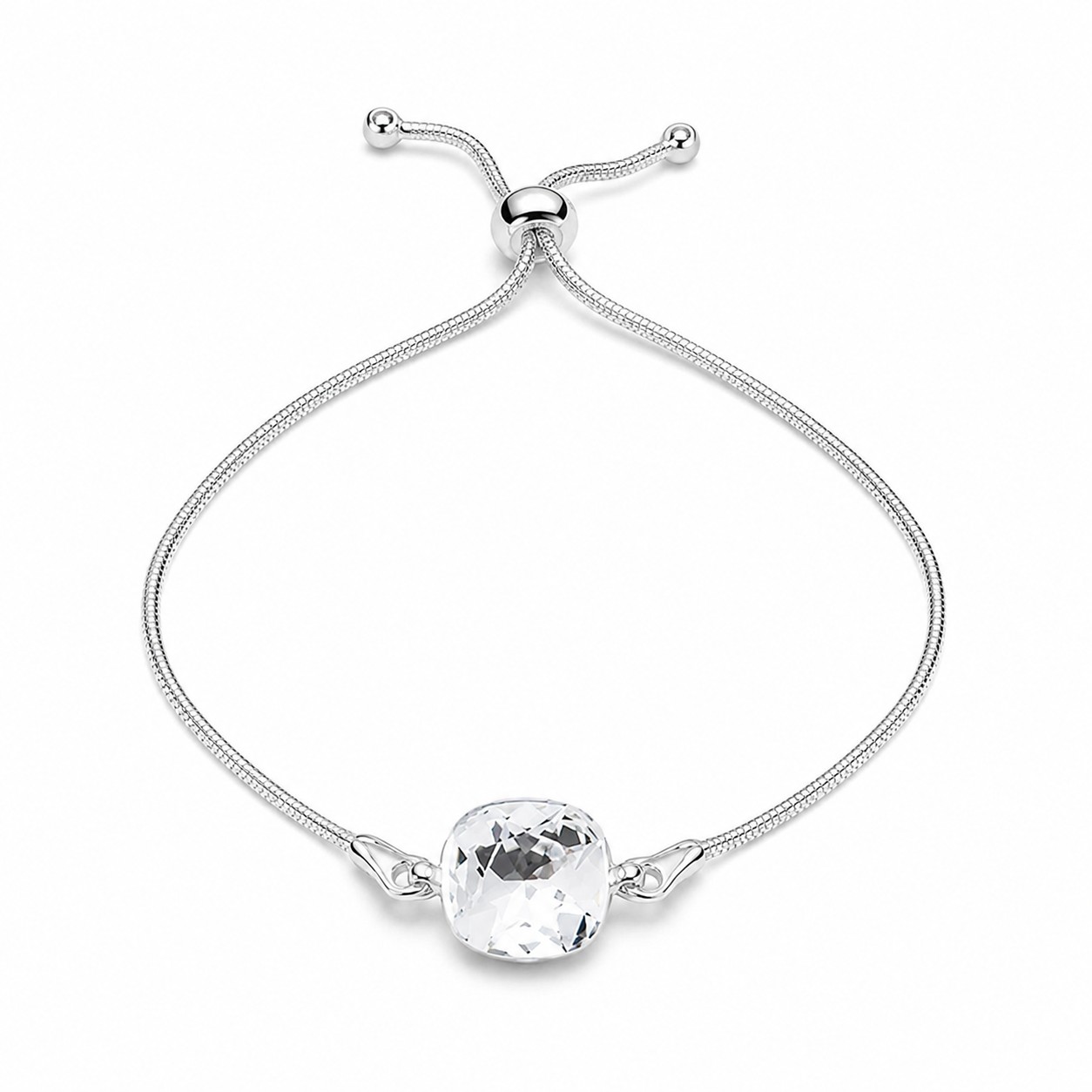 Sidabrinė apyrankė moterims DiamondSky „Glare“
