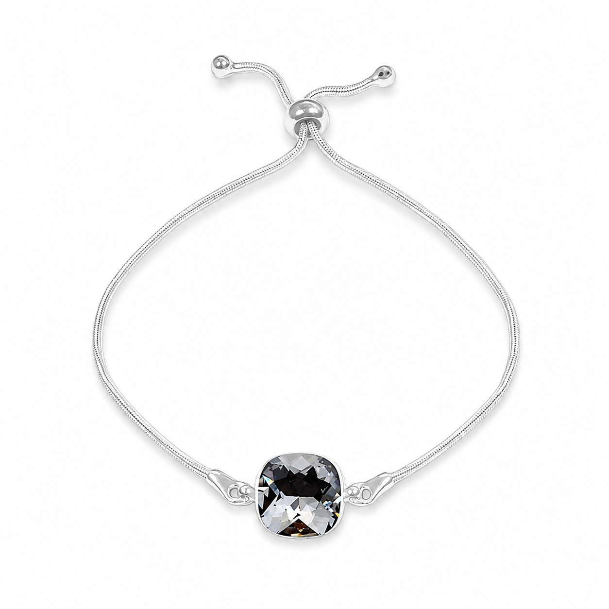 Sidabrinė apyrankė moterims DiamondSky „Akinantis Spindesys (Silver Night)“