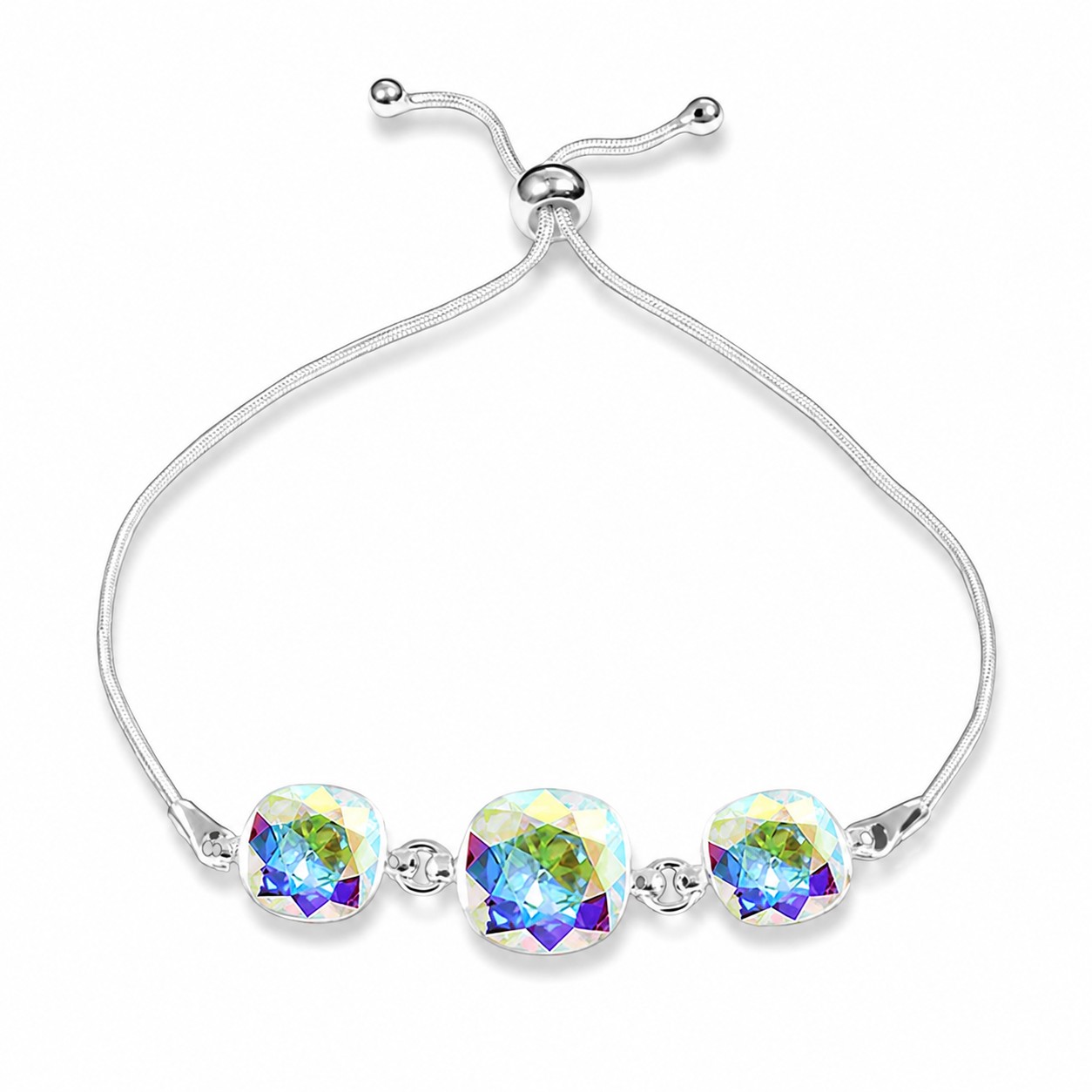 Sidabrinė apyrankė moterims DiamondSky „Akinantis Spindesys II“