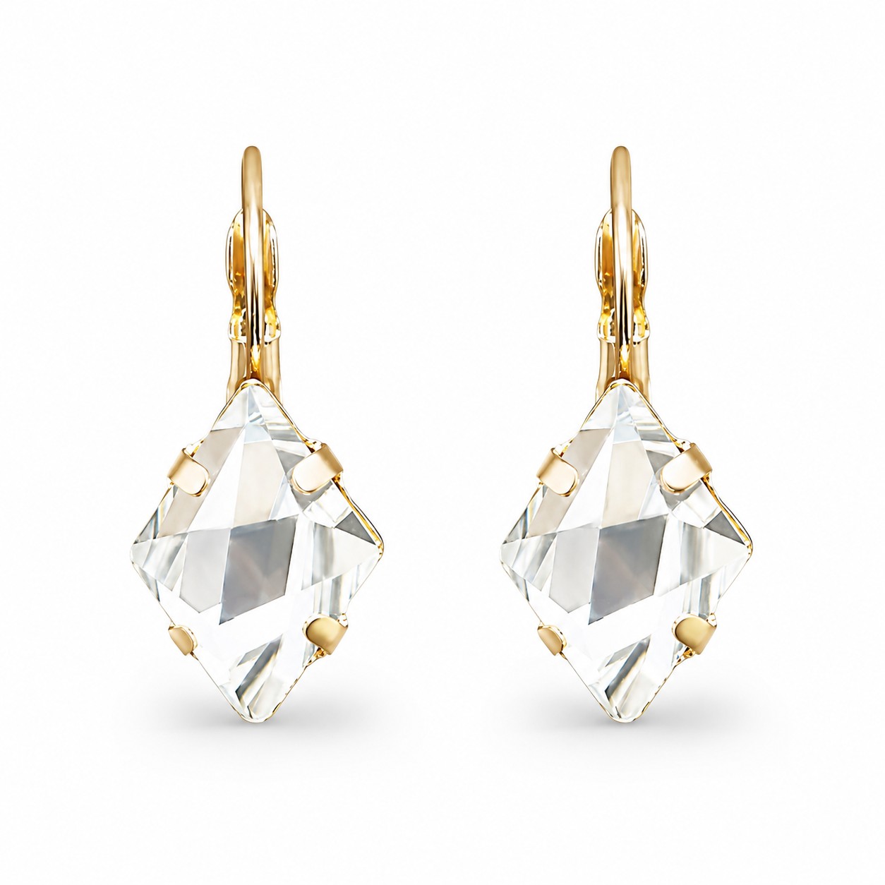 Auskarai „Crystal Rhombus III“ su Swarovski® kristalais