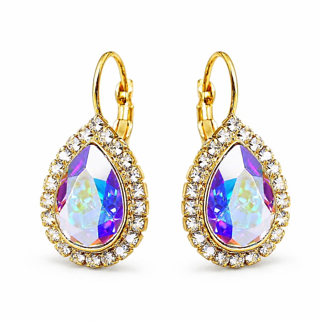 Auskarai „Celestial Drop (Aurora Borealis)“ su Swarovski® kristalais