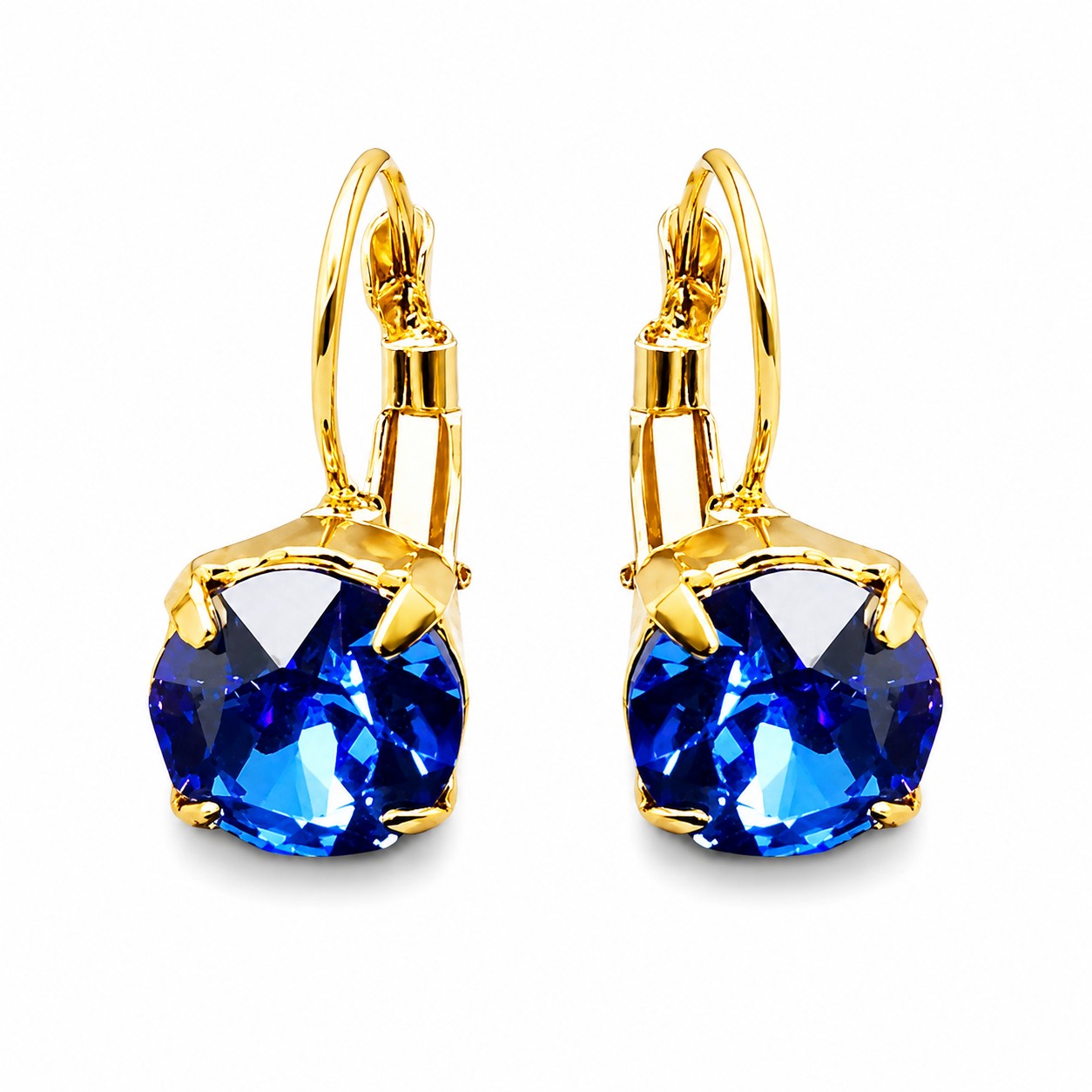 Auskarai „Glory (Sapphire)“ su Swarovski® kristalais