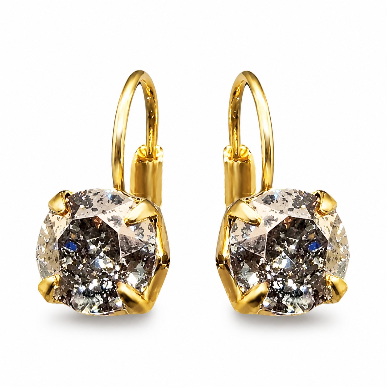 Auskarai „Glory (Rose Patina)“ su Swarovski® kristalais