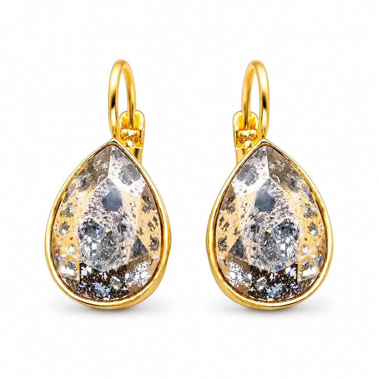Auskarai „Crystal Drop (Rose Patina)“ su Swarovski® kristalais