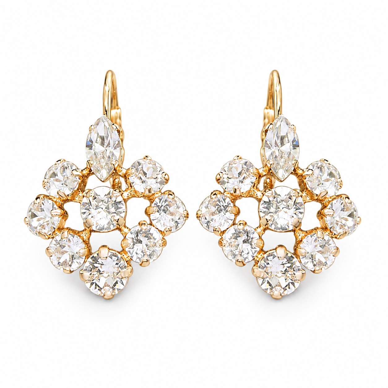 Auskarai „Splendor II“ su Swarovski® kristalais