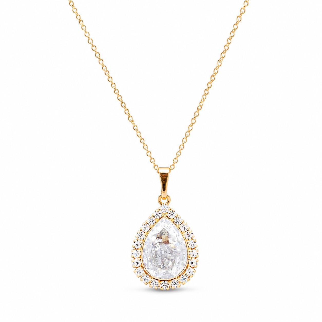 Pakabukas „Celestial Drop (Silver Patina)“ su Swarovski® kristalais