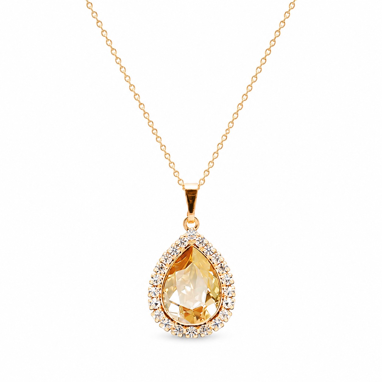 Pakabukas „Celestial Drop (Golden Shadow)“ su Swarovski® kristalais