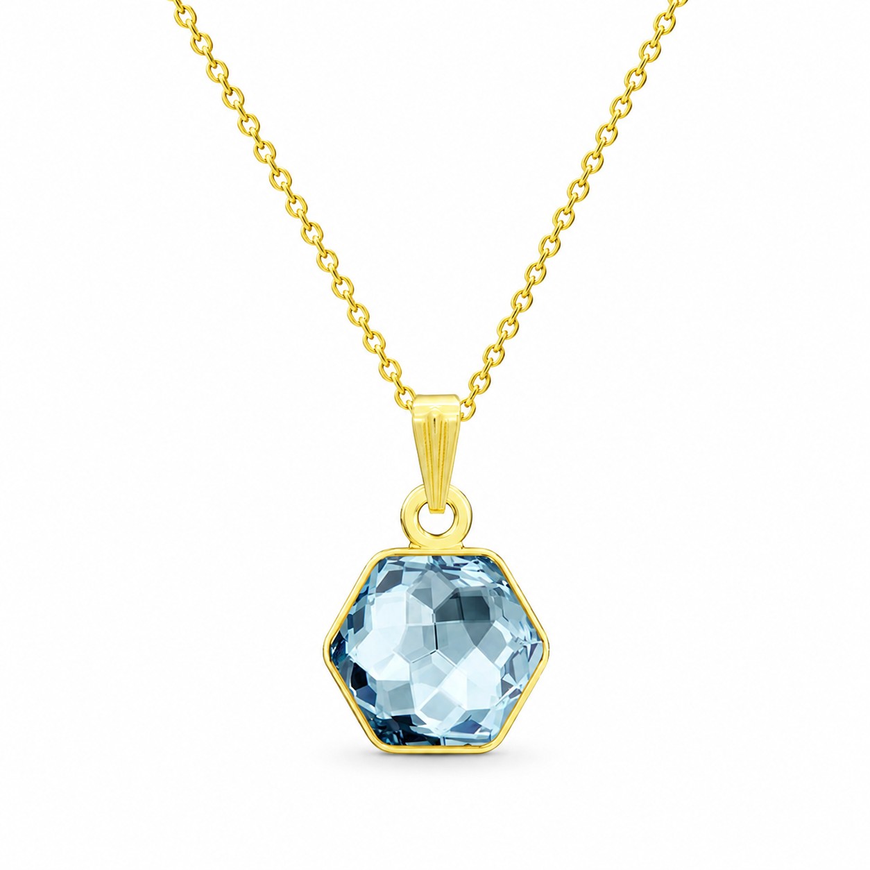 Pakabukas „Fantasy (Aquamarine Blue)“ su Swarovski® kristalais