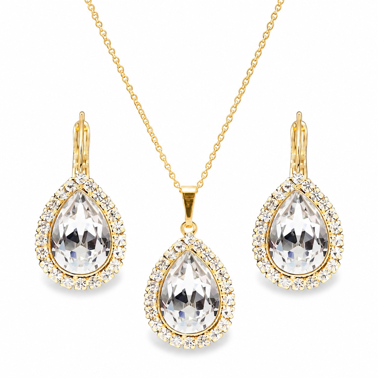 Papuošalų rinkinys moterims „Celestial Drop“ su Swarovski® kristalais