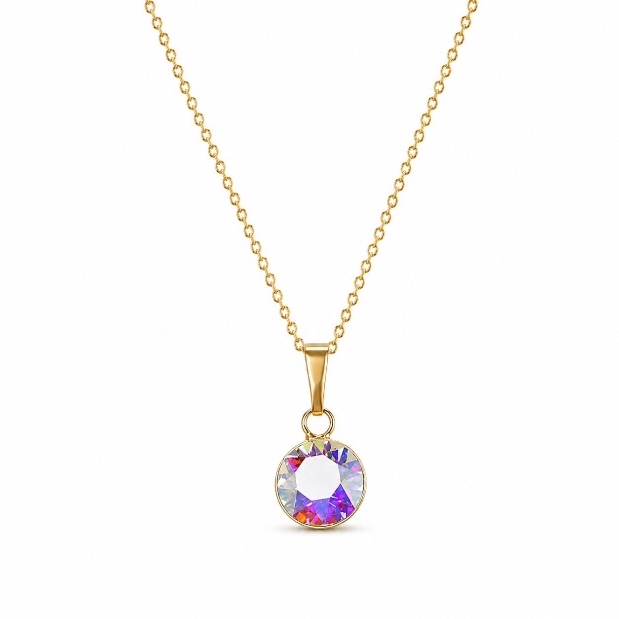 Pakabukas „Classic (Aurora Borealis)“ su Swarovski® kristalais